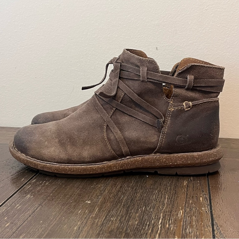Born Tarkiln Brown Ankle Boots Womens 7.5